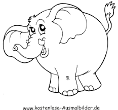 Ausmalbild Elefant 5 Zum Ausdrucken