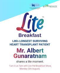 Listen free lite fm online station live stream from malaysia. Don T Forget To Tune In Breakfast Show Segment On Lite Fm Radio Lite My Frequency 105 7 For An Interview With Mr Albert Our Longest Living Heart Transplant Today 7 00am At 105 7 With Topic