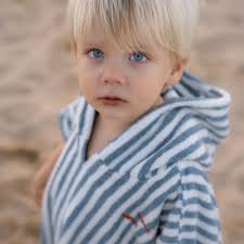 LITTLE DUTCH. Bath Poncho Ocean Sea Life Ocean Blue