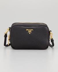 Prada Mini Zip Top Crossbody Bag Black Nero Zip Crossbody Bag Bags Crossbody Bag