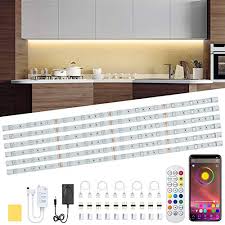 Maybe you would like to learn more about one of these? Under Cabinet Led Lighting Kit 6 Pcs Rgb Led Strip Lights Waterproof Dimmer 10ft Night Light Bar With App And Remote Ukdeals Co Uk