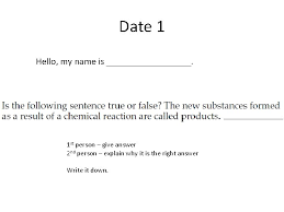 The topics which are covered in this chapter are chemical equation, balanced chemical equation, implication of. Smart Starter What Is The Last Chemical Reaction
