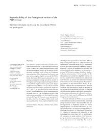 What is this message about? Pdf Reproducibility Of The Portuguese Version Of The Pedro Scale