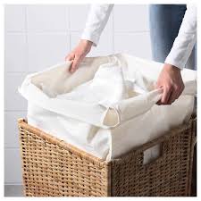 Branas Laundry Basket With Lining Rattan Ikea Basket Ikea Rattan
