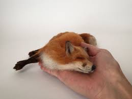 Needle Felted Fox Sculpture Felt Animals Needle Felted Fox Felt Fox