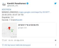 Ankara'da merkez üssü mamak olan 3.4 büyüklüğünde deprem meydana geldi. Ankarada Deprem Mi Oldu Kandilli Rasathanesi 20 Agustos Son Dakika Deprem Haberleri Sdn Forum
