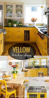 Sunny Yellow Kitchen Decorating Ideas In 2020 Yellow Kitchen Decor Yellow Kitchen Yellow Kitchen Cabinets