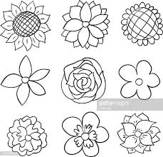 Black And White Cartoon Images Of Flowers Nine Black And White Cartoon Flowers Cartoon Flowers Black And White Cartoon Flower Drawing