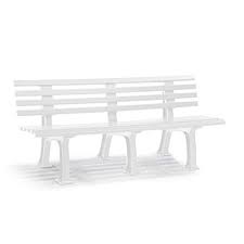 Banc de jardin en bois de teck ernest. Bancs Plastique Mobilier