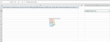 Or, click find & select in the editing group on the home tab. How To Use Find And Findb Functions In Ms Excel Mywindowshub