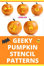 Printable jack o lantern templates | template, samhain and pumpkin dimension : Geeky Pumpkin Stencils Cuteek
