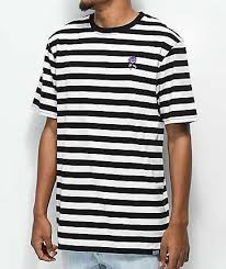 Black And White Striped Tee Shirt Pin On Gothic Ideas