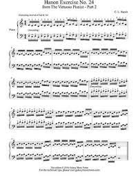 Hanon Exercise No 24 From The Virtuoso Pianist Part 2 Free Sheet Piano Exercises Virtuoso Pianist