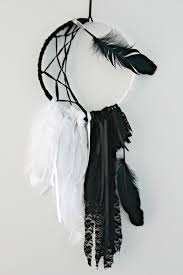Black And White Dream Catcher Pictures Black And White Dream Catcher With Feathers Measures 7 Across Hoop By 24 In Length Including Ribbon Ha Dream Catcher White Dream Catcher Bohemian Dreamcatcher