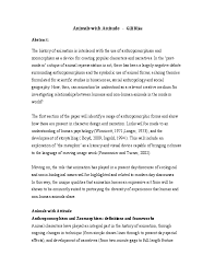 Pdf Animals With Attitude Essay Gill Bliss Academia Edu