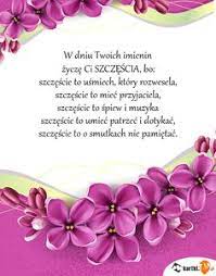 W dniu twych imienin, w dniu pełnym radości. 29 Zyczenia Imieninowe Ideas Zyczenie Zyczenia Urodzinowe Cytaty Urodzinowe