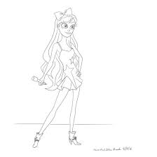 Talia from lolirock with glaceon from pokemon, a gift for my friend dollsonawhim on instagram ( Lolirock Coloring Pages Talia Coloriage Lolirock Coloriage Coloriage A Imprimer She Is The Princess Of Xeris And A Member Of The Lolirock Band Rochele Flag