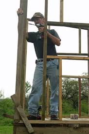 This plan has you put together a deer stand that reaches 15 feet along a tree, with both a platform at the top and one at just 6 feet off the ground. Diy Build A Portable Shooting House Mossy Oak