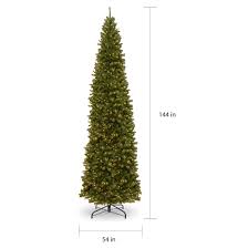 I have always been crazy about christmas decorations inside the home because i think it makes a huge difference in the feel. 12 Ft North Valley Spruce Pencil Slim Tree With Clear Lights Overstock 17203094