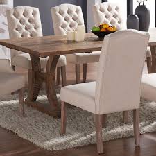 Set of 2 tufted chair. Lucian Set Of 2 Linen Button Tufted Dining Chairs Overstock 12298569