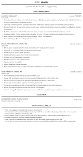 Clerk, accounts receivable clerk, collections specialist, mutual fund analyst, credit analyst, payroll clerk, payroll manager, financial assistant, director of investor relations, procurement. Banking Specialist Resume Sample Mintresume