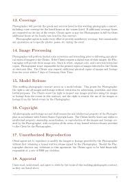 To a vendor, executing a wedding contract is all part of the job. Wedding Photography Contract Template Template Contracts
