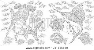 Bring out your crayons and download some coloring pages. Ocean Nature Panorama Vector Photo Free Trial Bigstock