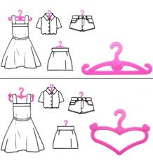 Lote De 20 Ganchos Forma Corazon Para Ropa De Munecas Barbie Mercadolibre