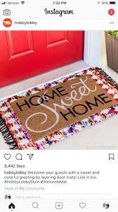 Pin By Sarah Makin On Casa Sas Welcome Mats Door Mat Hobby Lobby