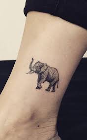Beautiful Elephant Trunk Up Silhouette Tattoo On Leg Silhouette Elephant Tattoos Elephant Tattoos Crayon Elephant Tattoos Elephant Tattoo Small Tiny Elephant Tattoo