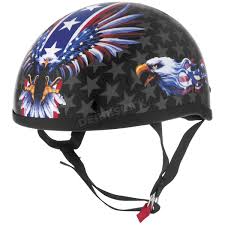 usa flame eagle original half helmet 646987