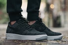An On Feet Look At The Nike Air Force 1 Ultra Flyknit Low Black Kicksonfire Com Sneakers Men Fashion Nike Fly Shoes
