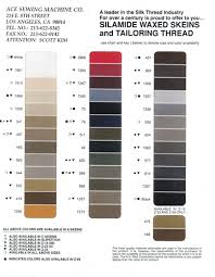 Nbt Size A Skeins Color Chart