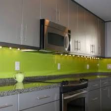 Neutral light gray, hand painted glass tile. 30 Glass Backsplashes Ideas Glass Backsplash Kitchen Design Kitchen Backsplash