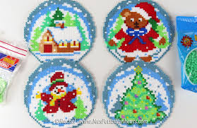 Il faut que je me ravitaille car nous avons encore d'autres projets… ). Perles Hama Repasser Mod Les Simples Ou En 3d Mes Petits Bonheurs Perles A Repasser Noel Christmas Perler Beads Perler Beads Designs Hama Beads Design