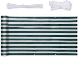 Schützt vor neugier und wind, einfach. Gartenmobel Zubehor Grun Weiss Gestreift Leicht Transparent Wind Und Uv Schutz Wetterfest 90 X 300cm Mit Osen Nylon Kabelbinder Und Kordel Sekey Balkon Sichtschutz Balkonabdeckung Hdpe 220 G M Garten Impas Es