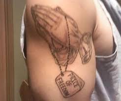 Cross folding hands tattoos rosary. Top 25 Praying Hands Tattoos For The Faithful