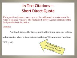 A quote in apa style includes a signal phrase before the quote and a citation in parentheses after the write the name of the organization if there is no author. In Text Citation For Apa Apa Style 7th Edition In Text Citations
