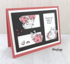 Coccinelle En Make And Take C Est Ce Que Je Vous Propose Lors De Mes Portes Ouvertes Ce Week End En 2020 Cartes De Voeux Faites Main Carte Scrapbooking Carte Enfant