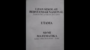 Kunci Jawaban Ujian Sekolah Berstandar Nasional 2018 Ujian Nasional