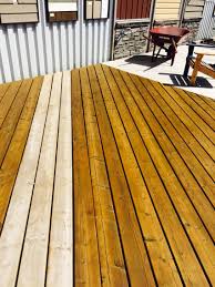 The best stains should last three to five years on a deck, and even longer if applied to siding or fences, which don't get as much abuse. Superdeck Semi Transparent Cedar Deck Stain One Coat True Oil Based Stain On A Pressure Treated Deck Staining Deck Deck Stain Colors Cool Deck