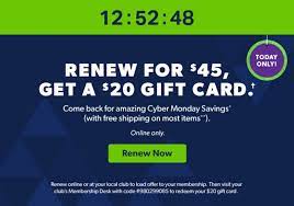 Save on sam's club memberships. Expired Sam S Club Get 20 Gift Card Free When Renewing 45 Membership Ends 11 30 Or 12 31 Gc Galore