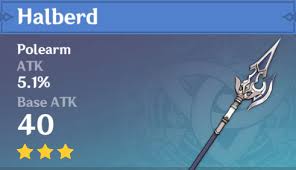Weapon Halberd Genshin Impact Game Db
