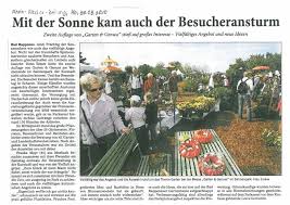 Besucherandrang bei der messe garten und genuss. Rhein Neckar Zeitung Vom 20 09 2010 Bad Rappenau