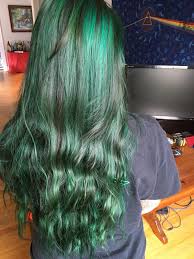 Check out the artist here!. Manic Panic Envy Green Voodoo Blue Hairdye