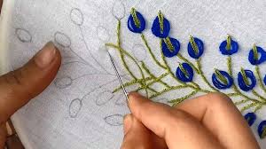 Here's the guide for adding lazy daisies and leaves to issue 27's petals and plaid set. Hand Embroidery Embroidery Design With Lazy Daisy Stitch Youtube Hand Embroidery Projects Hand Embroidery Designs Sewing Embroidery Designs