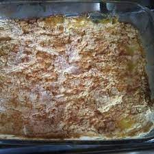 In a 9x13 dish add 2 cans of the peaches with the heavy syrup. Peach Dump Cake Recipe Allrecipes
