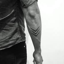 This Is The Most Simple Yet Very Attractive Tattoo Design For Men Arrow Tattoos Chevron Tattoo Tricep Tattoos