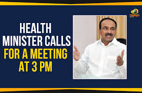 Office, land & fax no. Telangana Health Minister Calls For A Meeting At 3pm Mango News