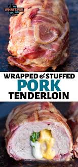Stuff the mix into the slit created. Traeger Smoked Stuffed Pork Tenderloin Easy Bacon Wrapped Tenderloin